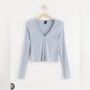 H&M Soft Blue Button-Down Shirt